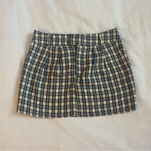 Plaid Mini Skirt